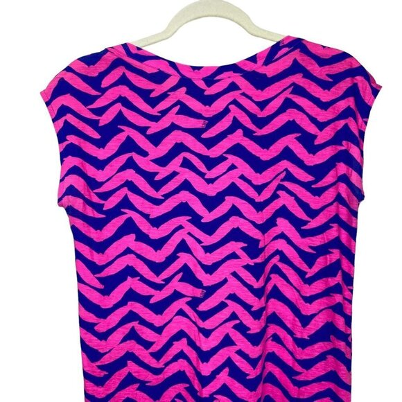 Lilly Pulitzer Womens Robyn Shift Short Dress XS I Got Lucky Pop Pink Blue XS - Picture 7 of 13